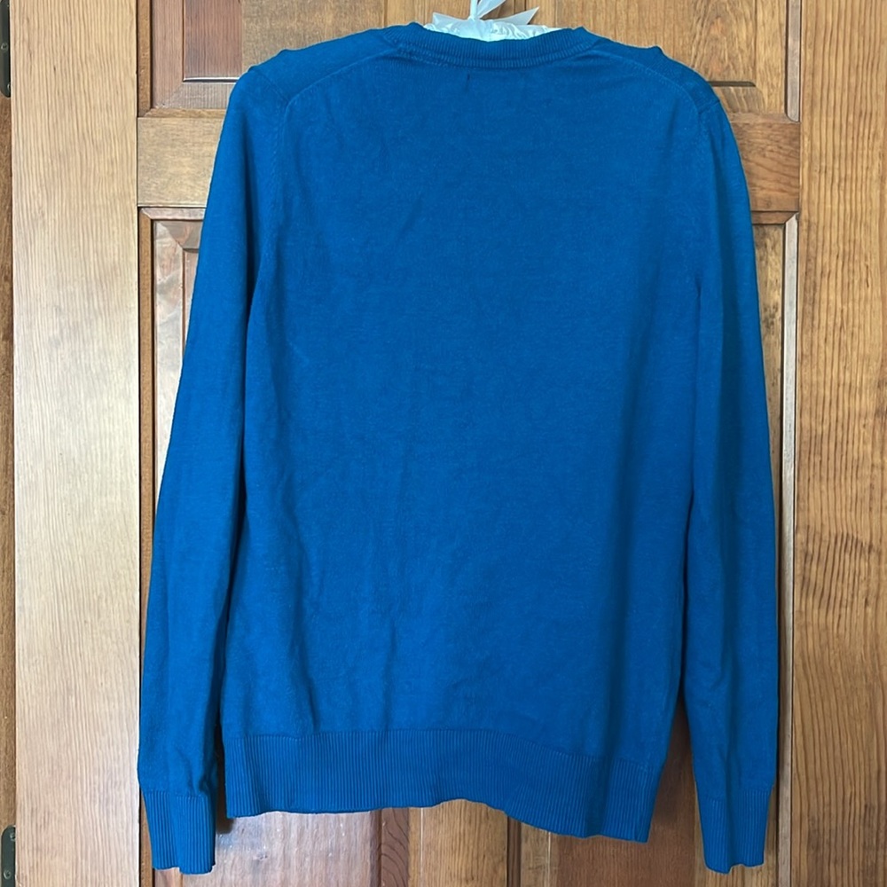 Gap Women’s Long Sleeve Crew Neck Cardigan in Mountain Teal - Picture 2 of 8